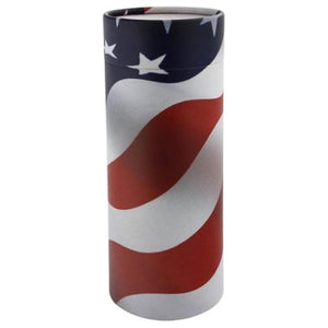 Ocean Sunset Scattering Tube, Biodegradable Cremation Urn for Ashes, Adult Sized Cremation Urn, 12.5 Inches High