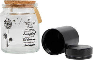 Small Urn Ashes Keepsake - Dandelion 3.5 inches glass Sharing Decorative Urn, Capacity 3 Cubic inches Funeral Memorial urn for Human, Pets - Qnty 1