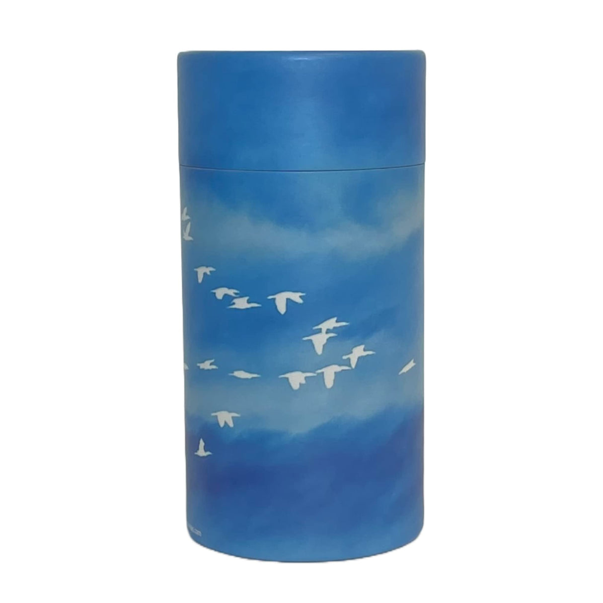 Scattering Tube, Biodegradable Cremation Urn for Ashes, Humans & Pets Sized Cremation Urn, 8'' x 4'' (Medium) (2), Blue (ST002)