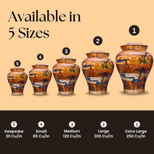 Urn for Human Ashes Large Wooden urn for Cremation Adult urn Box for Ashes Personalized Wooden urn Burial urn for Funeral Wood Box (No Personalised, Medium 120 LBS)