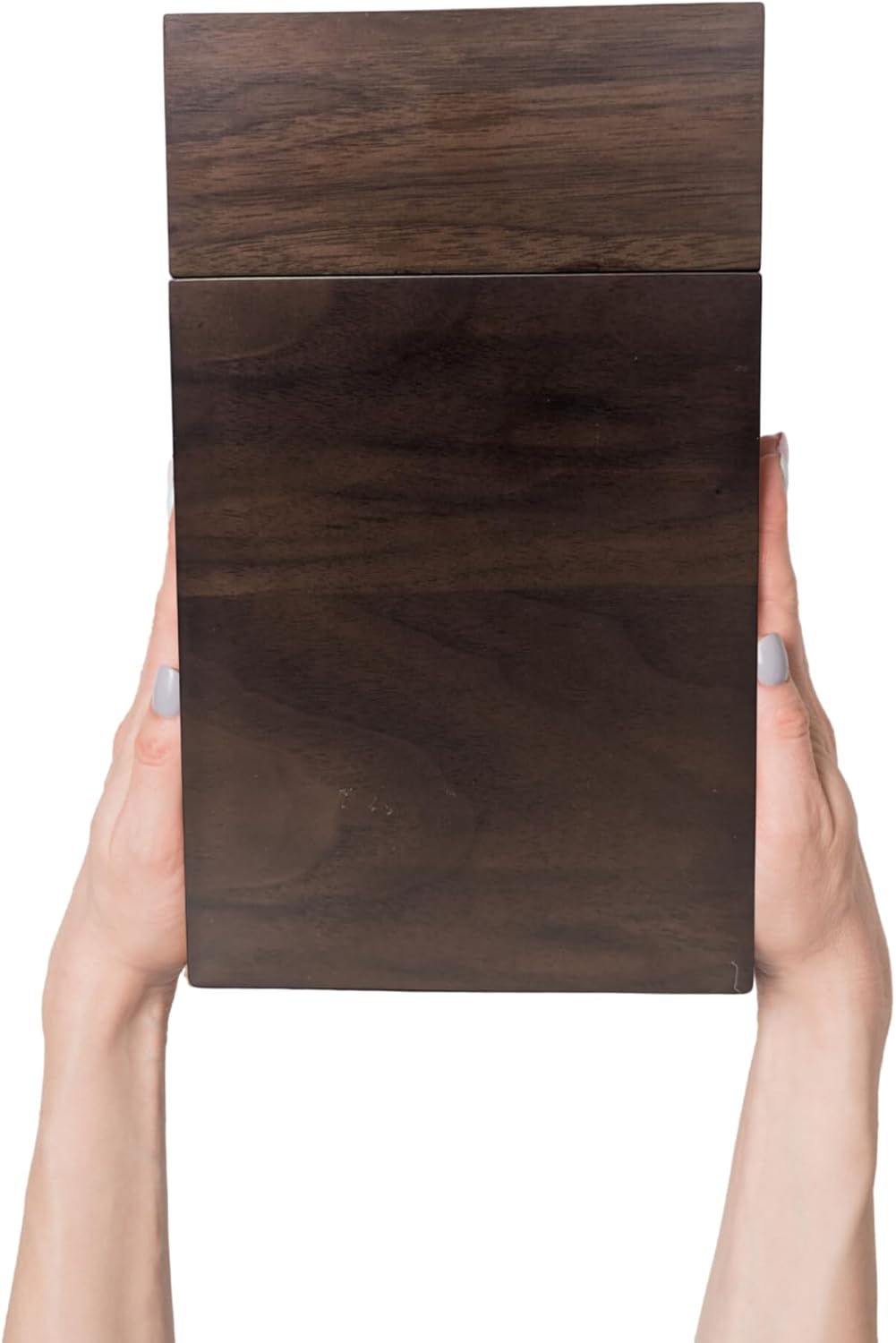 Wood Cremation Urn for Human Ashes | Large Urns Memorial Box for Adult Male | Handmade Funeral Keepsake Urn | Up to 220 lbs Cremains Capacity | Includes Bag and Engraving Plaques |