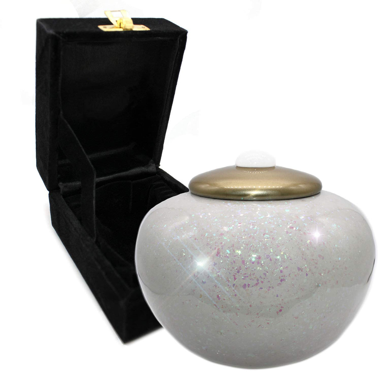 Glass Mosaic Cremation Urn for Ashes for Women - Personalized Cremation Urns for Human Ashes Adult Female Decorative Urns - Beautifully Handcrafted Glass Urn for Women