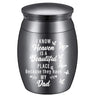 CREATCABIN Sunflower Ashes Urn Keepsake Butterflies Cremation Urn Mini Urns Stainless Steel Memorial Ashes Holder Container Jar for Human Ashes Dad Remains 1.18x1.57 Inch-Those We Love Don't Go Away