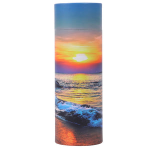 Ocean Sunset Scattering Urn – Biodegradable Scatter Tube for Ashes - Cremation Urn for Adult Ashes (Large)