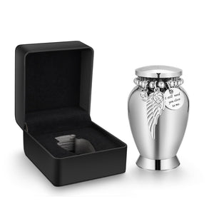 Small Urns for Human Ashes Keepsake Mini Cremation Urns for Loss of Loved One Stainless Steel Keepsake Urn for Ashes Compact Memorial Container