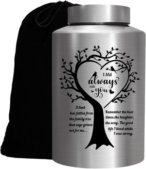 Cremation Urns for Human Ashes Adult - Woman Men Large up to 220 lbs Decorative Memorial Funeral Burial Urn for Ashes Male Female Dad Mom