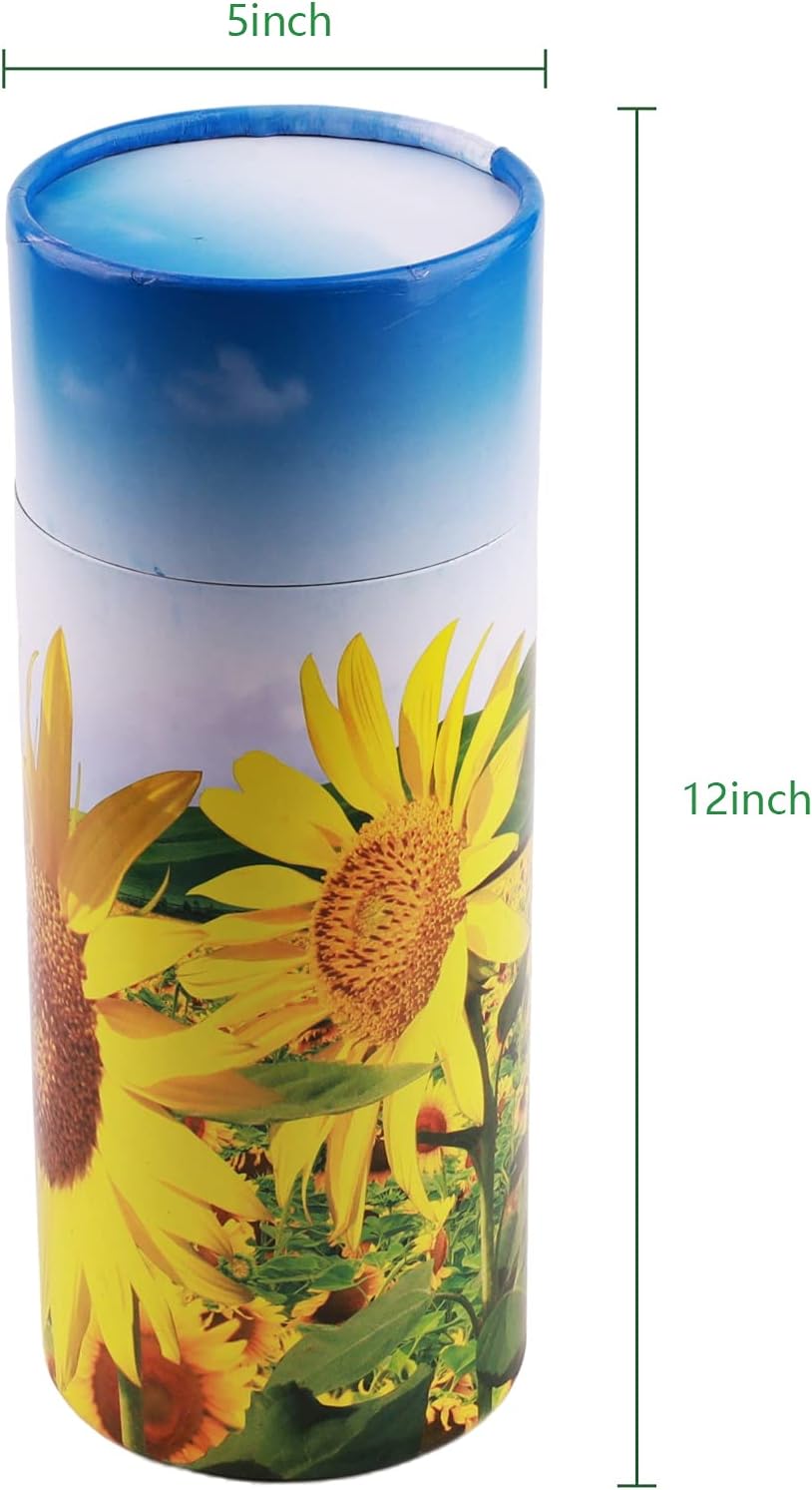 NEWDREAMThe Biodegradable Urns for Human Ashes is Designed to Scatter The Cremated Ashes of Your Loved One in Your Favorite Scattering Tubes Human Ashes(L5Wx12H)