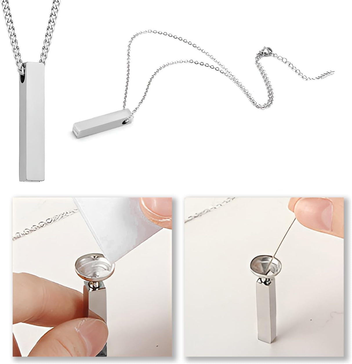 Set of 6 American Flag Decorative Cremation Urns for Ashes Adult Male & Female Includes 1 Large Urn with 4 Small Keepsakes & 1 NecklaceUrn for Human Ashes