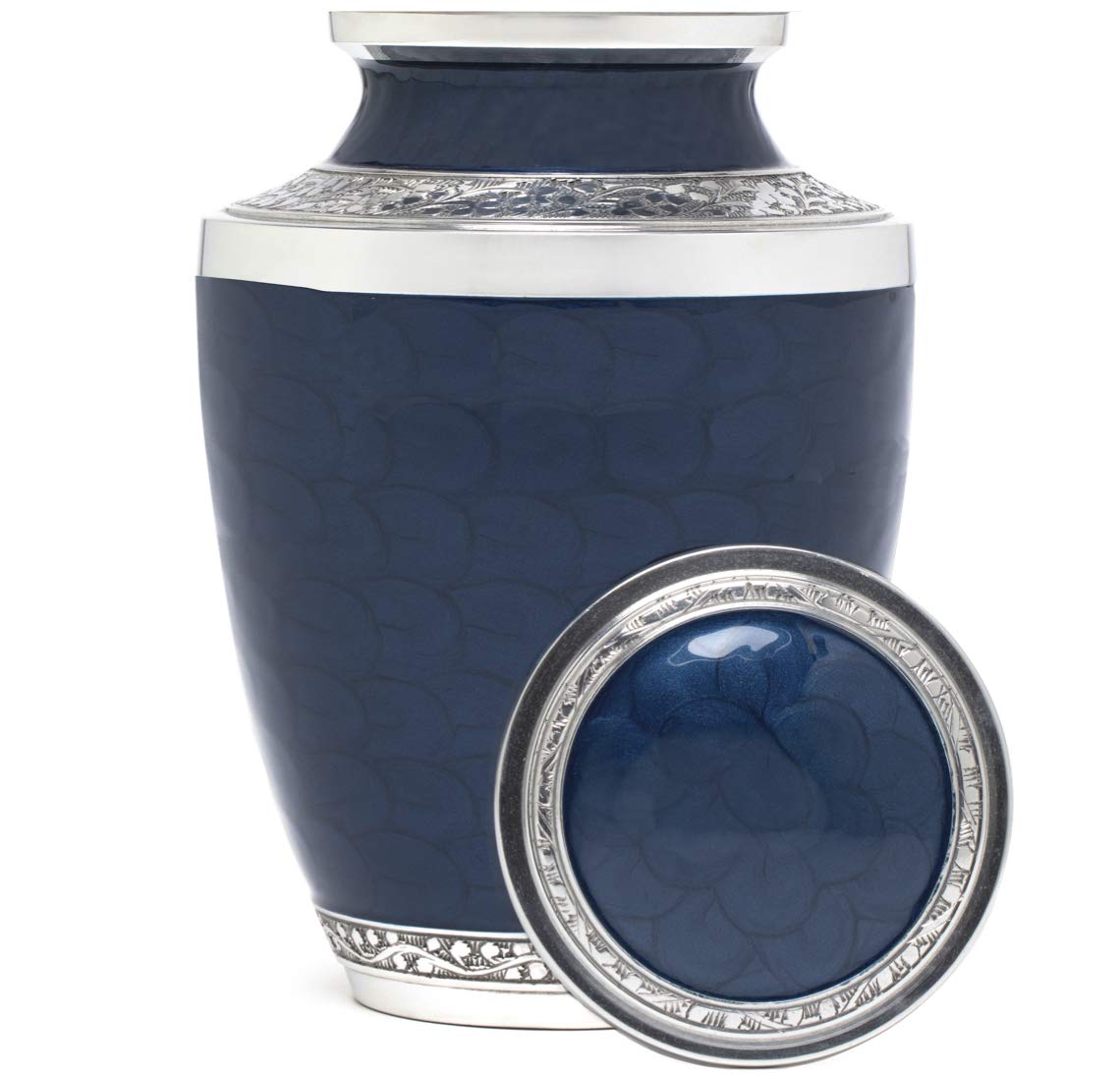 Eternal Harmony Large Urn for Ashes, Adult Male & Female Cremation Urn for Human Ashes with Elegant Finishes, Secure Seal & Velvet Bag, Funeral Vase for Men & Women Up to 200 lbs