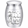 CREATCABIN Sunflower Ashes Urn Keepsake Butterflies Cremation Urn Mini Urns Stainless Steel Memorial Ashes Holder Container Jar for Human Ashes Dad Remains 1.18x1.57 Inch-Those We Love Don't Go Away