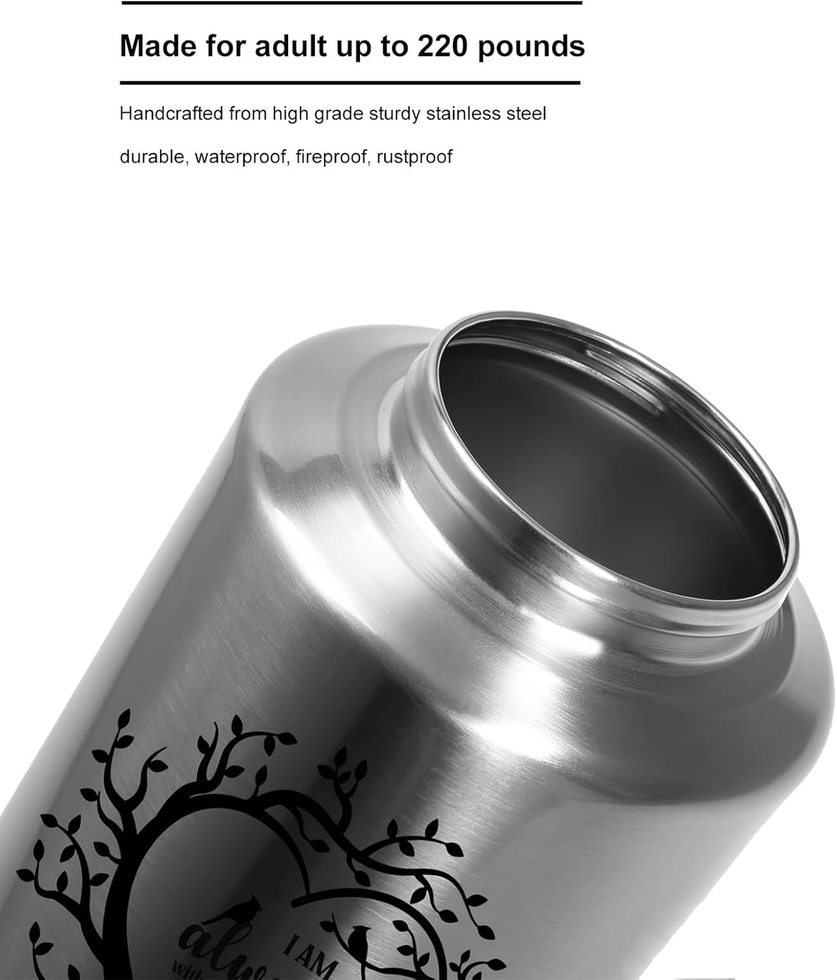 Cremation Urns for Human Ashes Adult - Woman Men Large up to 220 lbs Decorative Memorial Funeral Burial Urn for Ashes Male Female Dad Mom