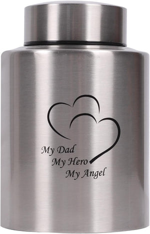 Medium Urns for Human Ashes - Stainless Steel Keepsake Funeral Urns