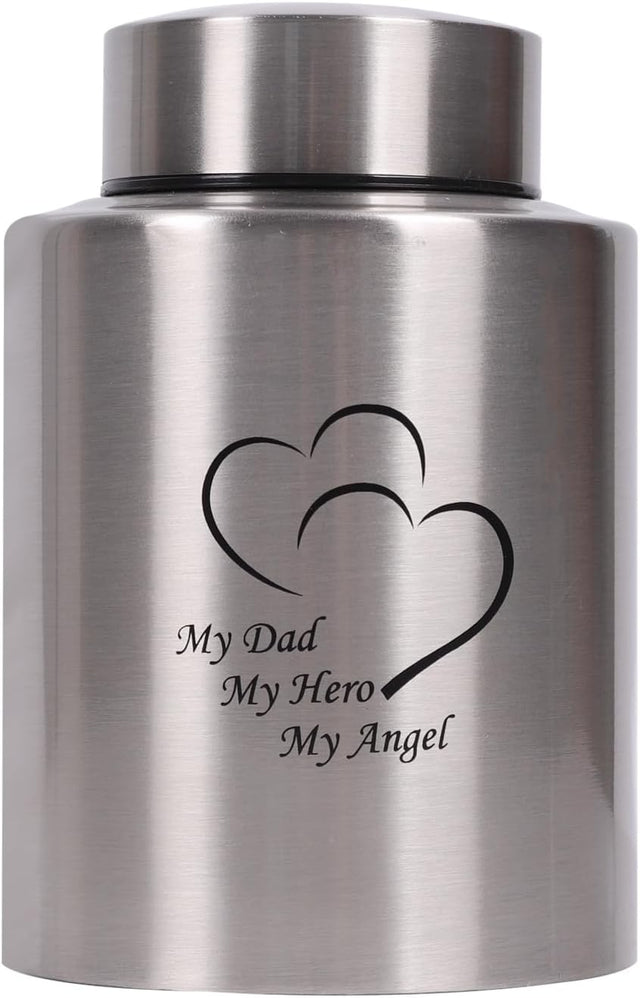 Medium Urns for Human Ashes - Stainless Steel Keepsake Funeral Urns