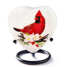 Trupoint Memorials Small Urns for Human Ashes Keepsake, Mini Heart Urn with Stand, Decorative Cremation Urns for Adult Men & Women – Medium Hummingbird Heart Stand