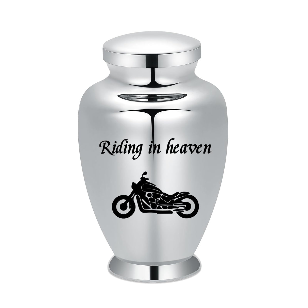 shajwo Large Cremation Urn for Ashes Human Adult Female Male Angel Wings Stainless Steel Urn for Human Ashes for Women Men Memorial Burial Funeral Decorative Urns for Ashes Keepsake Up to 220 IBS