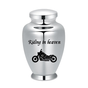 shajwo Large Cremation Urn for Ashes Human Adult Female Male Angel Wings Stainless Steel Urn for Human Ashes for Women Men Memorial Burial Funeral Decorative Urns for Ashes Keepsake Up to 220 IBS
