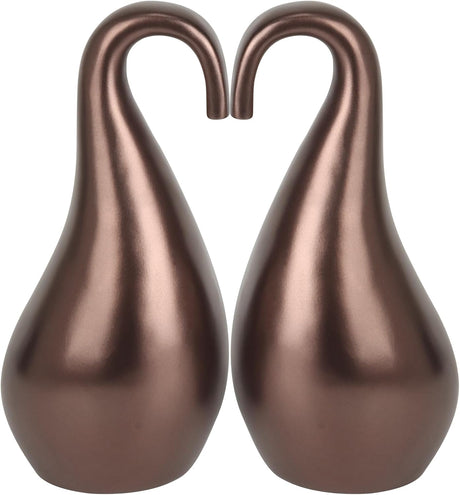 Double Urns for Human Ashes Adult Male Female,Companion Urns for Husband and Wife Together,Shape of Swan and Heart Urn for Human Ashes Adult Women Man (420 Cu/in Total)