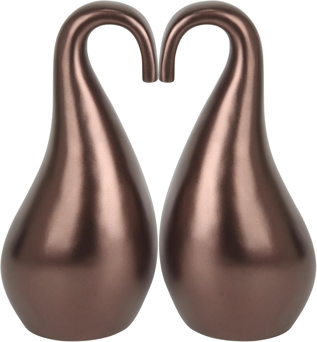 Double Urns for Human Ashes Adult Male Female,Companion Urns for Husband and Wife Together,Shape of Swan and Heart Urn for Human Ashes Adult Women Man (420 Cu/in Total)