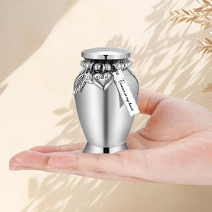 Small Urns for Human Ashes Keepsake Mini Cremation Urns for Loss of Loved One Stainless Steel Keepsake Urn for Ashes Compact Memorial Container