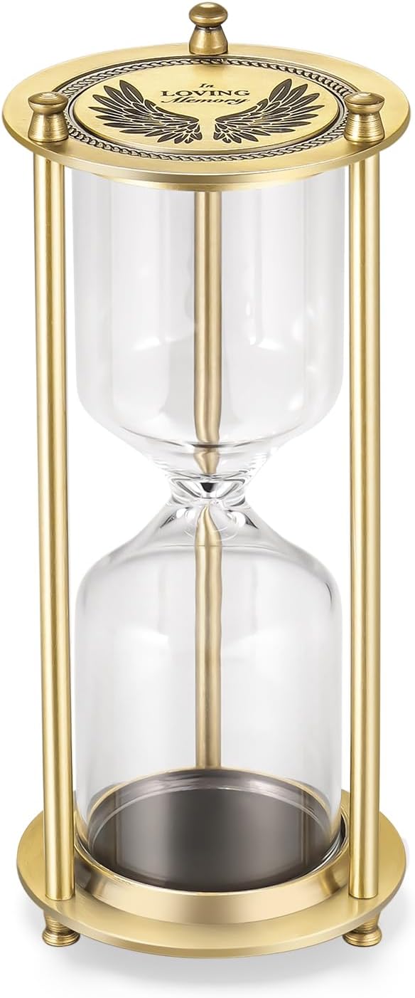 Abooxiu Hourglass Urns for Human Ashes Memorial Hourglass Fillable Keepsake Urns Cremation Jewelry
