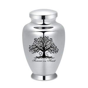 shajwo Large Cremation Urn for Ashes Human Adult Female Male Angel Wings Stainless Steel Urn for Human Ashes for Women Men Memorial Burial Funeral Decorative Urns for Ashes Keepsake Up to 220 IBS