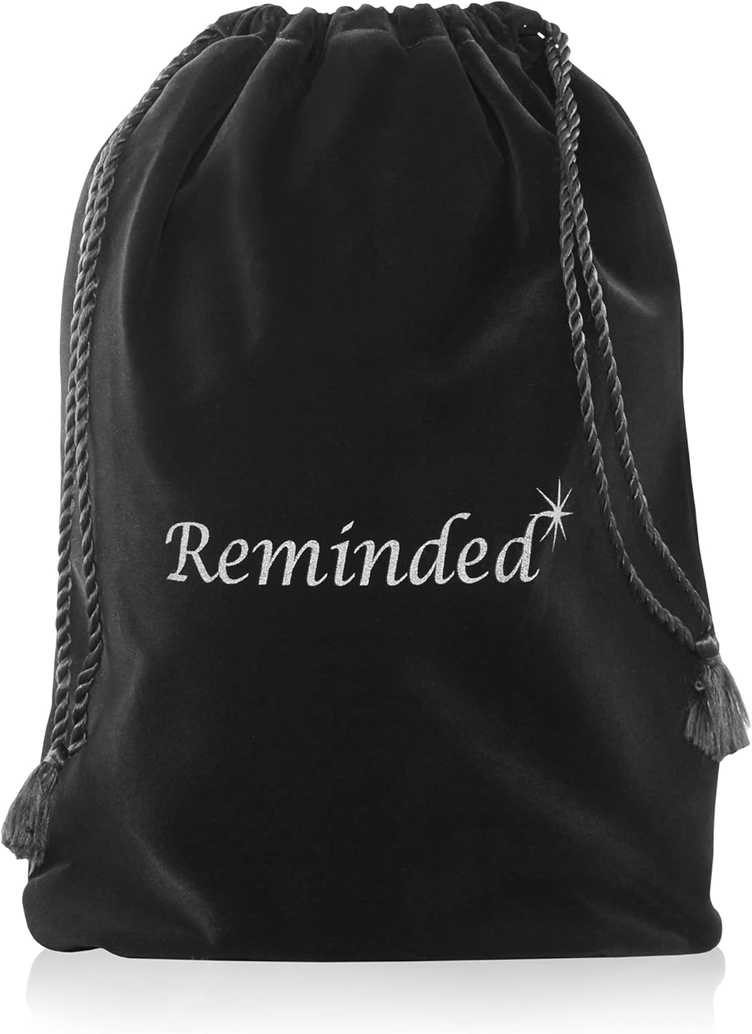 Reminded Cremation Memorial Urn for Human Ashes, Silver Adult Funeral Urn with Velvet Bag