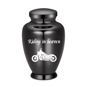 shajwo Large Cremation Urn for Ashes Human Adult Female Male Angel Wings Stainless Steel Urn for Human Ashes for Women Men Memorial Burial Funeral Decorative Urns for Ashes Keepsake Up to 220 IBS