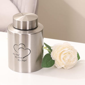 Medium Urns for Human Ashes - Stainless Steel Keepsake Funeral Urns