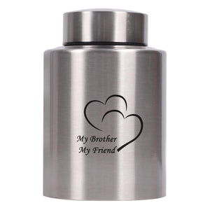 Medium Urns for Human Ashes - Stainless Steel Keepsake Funeral Urns