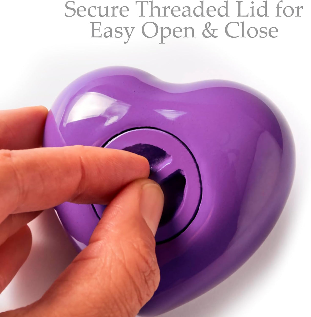 Trupoint Memorials Small Urns for Human Ashes Keepsake, Mini Heart Urn with Stand, Decorative Cremation Urns for Adult Men & Women – Medium Hummingbird Heart Stand