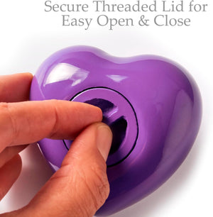 Trupoint Memorials Small Urns for Human Ashes Keepsake, Mini Heart Urn with Stand, Decorative Cremation Urns for Adult Men & Women – Medium Hummingbird Heart Stand