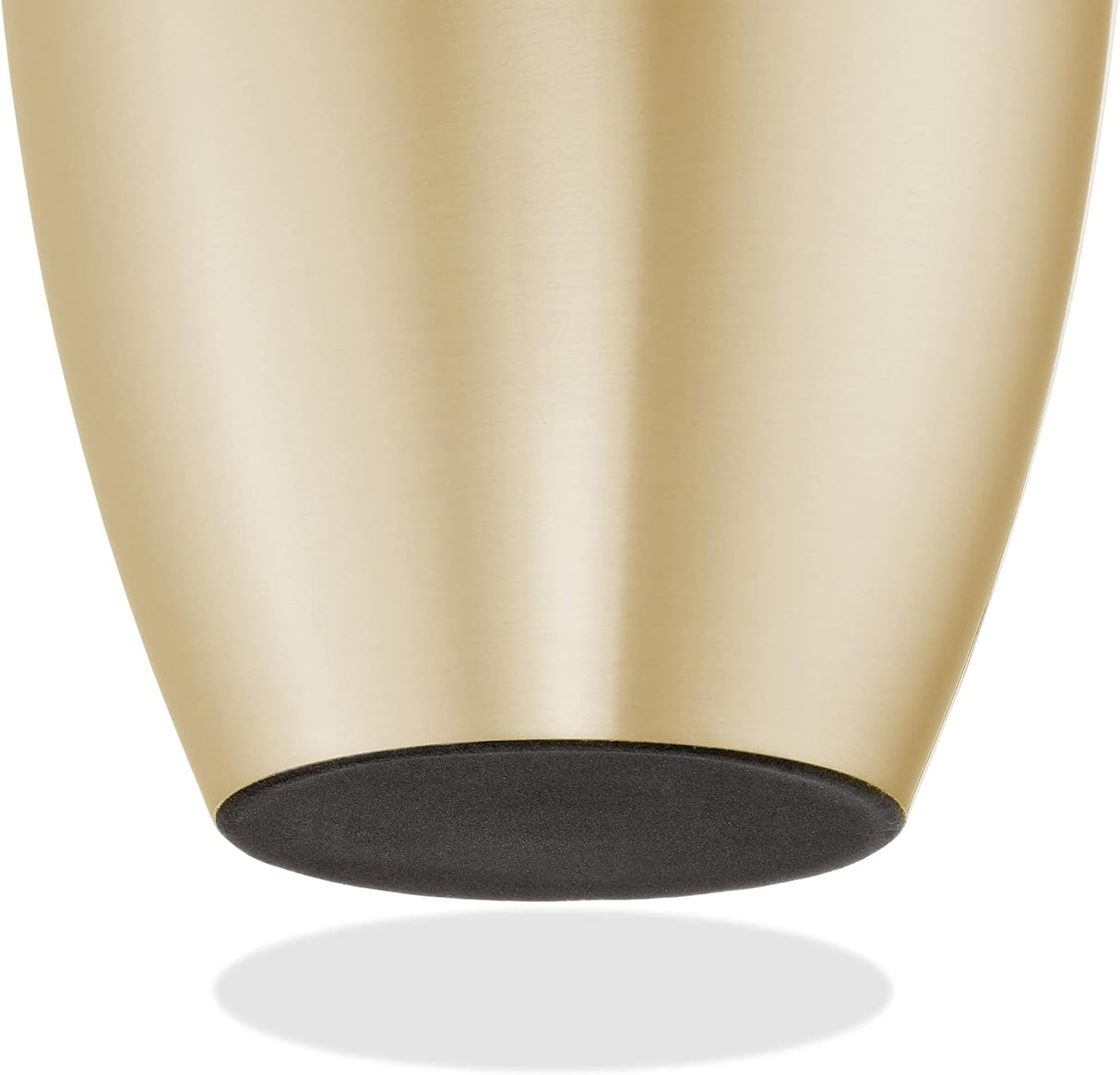 Reminded Adult Cremation Memorial Urn for Human Ashes, Gold with Black Stripe Brass Funeral Urn with Velvet Bag