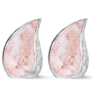 Yatskia Stained Glass Mini Urns for Human Ashes, Small Urn for Ashes Adult Male, (Pack of 1, 3 Inch)