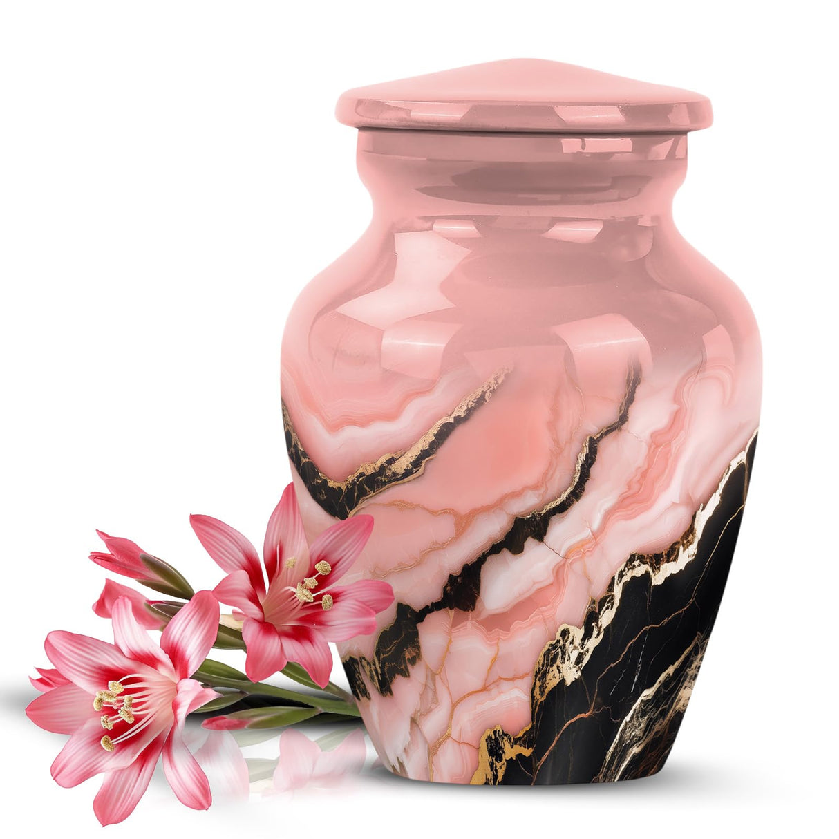 Yatskia Stained Glass Urns for Human Ashes Male & Female, Urn for Ashes Adult Male, (Pack of 1, 3 Inch)