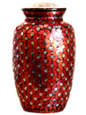 Mosaic Glass Cremation Urn - Hand Made Funeral Urn for Human Ashes - Large Adult Size Burial Urn - Hand Applied Individual Tiles Create a one of a Kind Work of Art - 200 cu in (Blue)