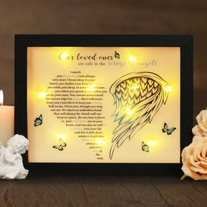 LED Shadow Box 4x6 - Memorial Picture Frame for Loss of Mother, Father, Loved One - Bereavement Gift