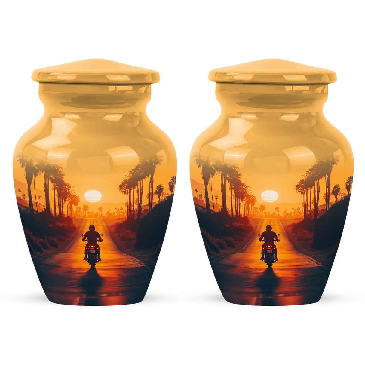 Yatskia Stained Glass Urns for Human Ashes Male & Female, Urn for Ashes Adult Male, (Pack of 1, 3 Inch)