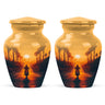 Yatskia Stained Glass Urns for Human Ashes Male & Female, Urn for Ashes Adult Male, (Pack of 1, 3 Inch)