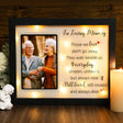 LED Shadow Box 4x6 - Memorial Picture Frame for Loss of Mother, Father, Loved One - Bereavement Gift