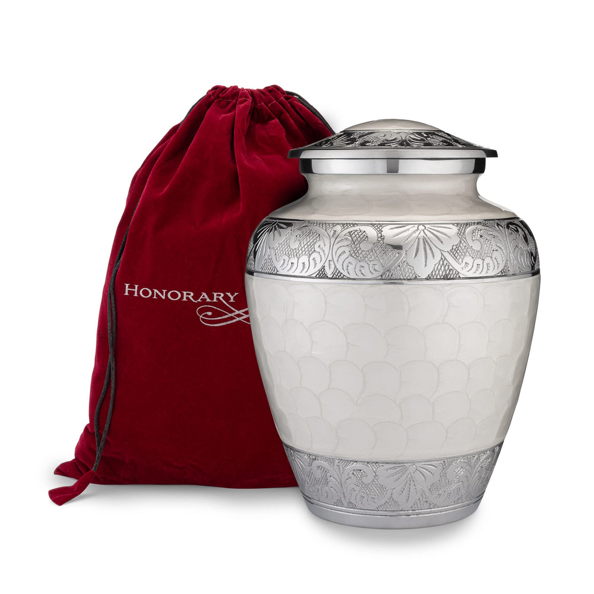 Patriotic Hearts Eagle Urn for Human Ashes | American Flag Cremation Urn for Adults, Veteran, Medium Size, Handmade Funeral Urns with Velvet Bag
