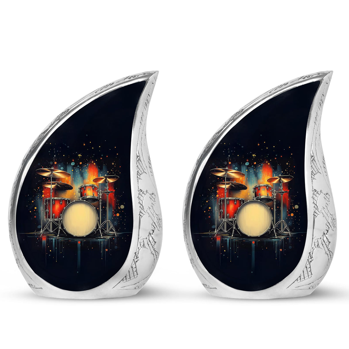 Yatskia Stained Glass Mini Urns for Human Ashes, Small Urn for Ashes Adult Male, (Pack of 1, 3 Inch)