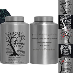 Custom Decorative Urn Personalized Decorative Urn Cremation Urn for Human Ashes Large up to 220lbs Large Memory Decorative Funeral Burial Urn for Male Female Ashes (Custom Urn)