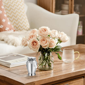 Small Urns for Human Ashes Keepsake Mini Cremation Urns for Loss of Loved One Stainless Steel Keepsake Urn for Ashes Compact Memorial Container