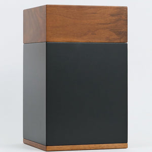 AspenStudio Black Walnut Wooden Cremation Urn for Human Ashes Handcrafted TSA Approved Urn by Aspen Studio