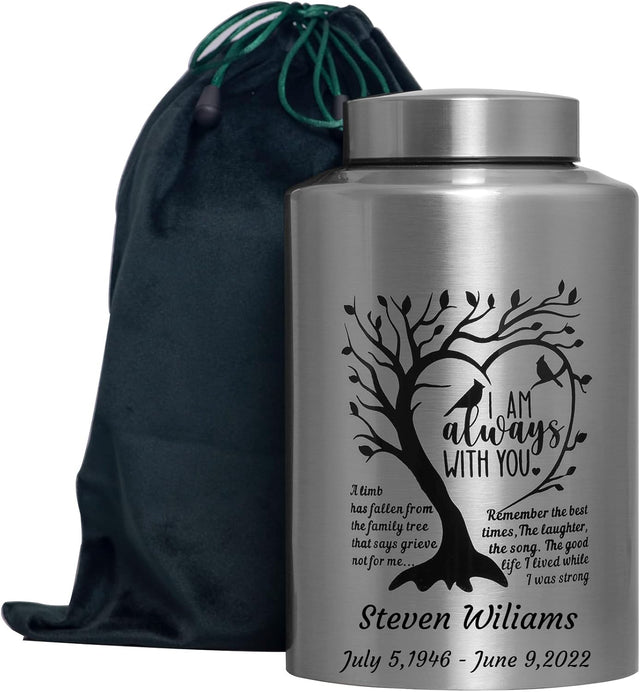 Custom Decorative Urn Personalized Decorative Urn Cremation Urn for Human Ashes Large up to 220lbs Large Memory Decorative Funeral Burial Urn for Male Female Ashes (Custom Urn)