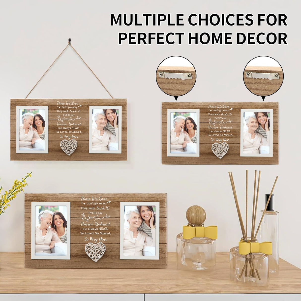 Memorial Sympathy Gifts for Loss of Loved One, Grief Bereavement In Memory of Loved One Gifts for Loss of Mom Dad, Condolence Funeral Sentimental Remembrance Memorial Picture Frame 4 x 6