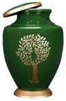 Decorative Burial Urn for Human Ashes Adult Female and Male 200+ Cubic Inches, Handcrafted Funeral Memorial Cremation Urn Affordable Urn for Human Ashes (Silver Black) ALPHA Living HOME