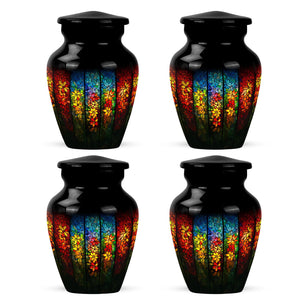 Yatskia Stained Glass Urns for Human Ashes Male & Female, Urn for Ashes Adult Male, (Pack of 1, 3 Inch)