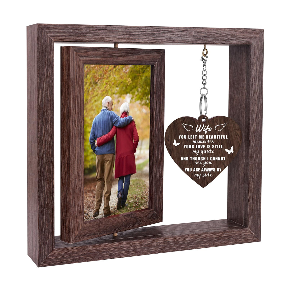 Memorial Sympathy Gifts for Loss of Loved One, Bereavement Gift for Loss of Mom Dad Memorial Picture Frame, Remembrance Condolence Funeral Sentimental In Memory of Loved One Gifts, Display Two 4x6 Photos