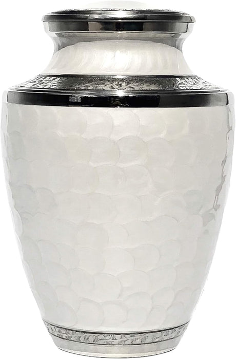 Eternal Harmony Large Urn for Ashes, Adult Male & Female Cremation Urn for Human Ashes with Elegant Finishes, Secure Seal & Velvet Bag, Funeral Vase for Men & Women Up to 200 lbs
